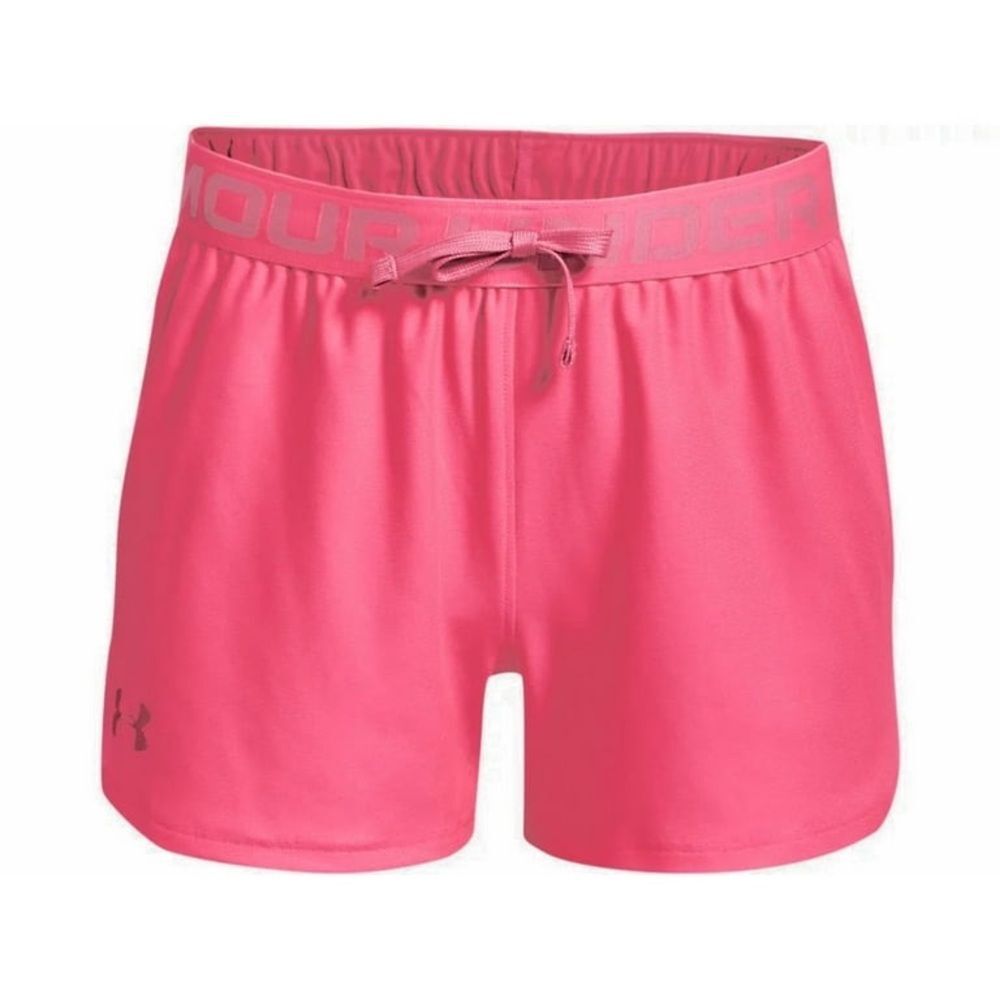 Under Armour Play Up Solid Shorts Neon Pink YOUTH Large Athletic Shorts Summer
